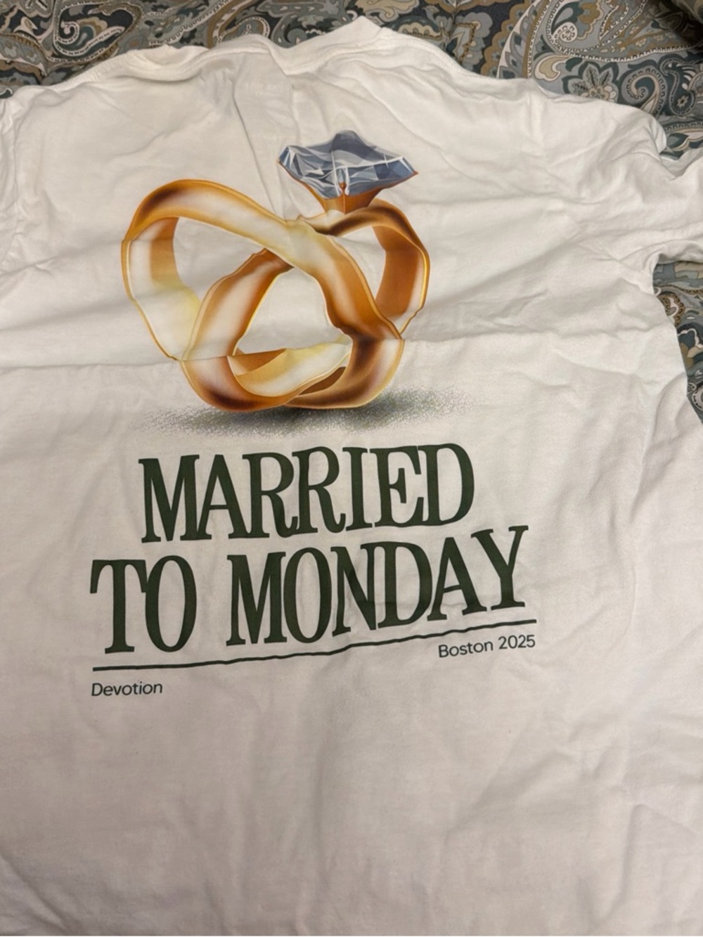 Heartbreak running Boston Tee - White
